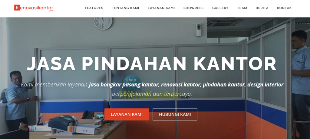 Jasa Renovasi, Bongkar Partisi, design Interior Kantor
